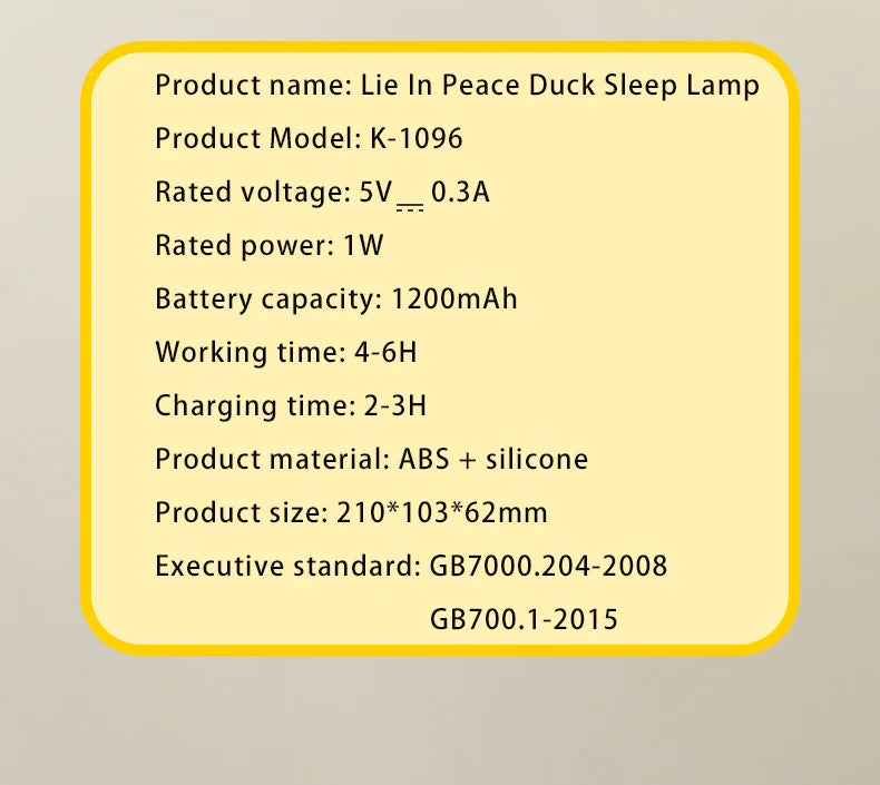 Enten LED Nachtlampe